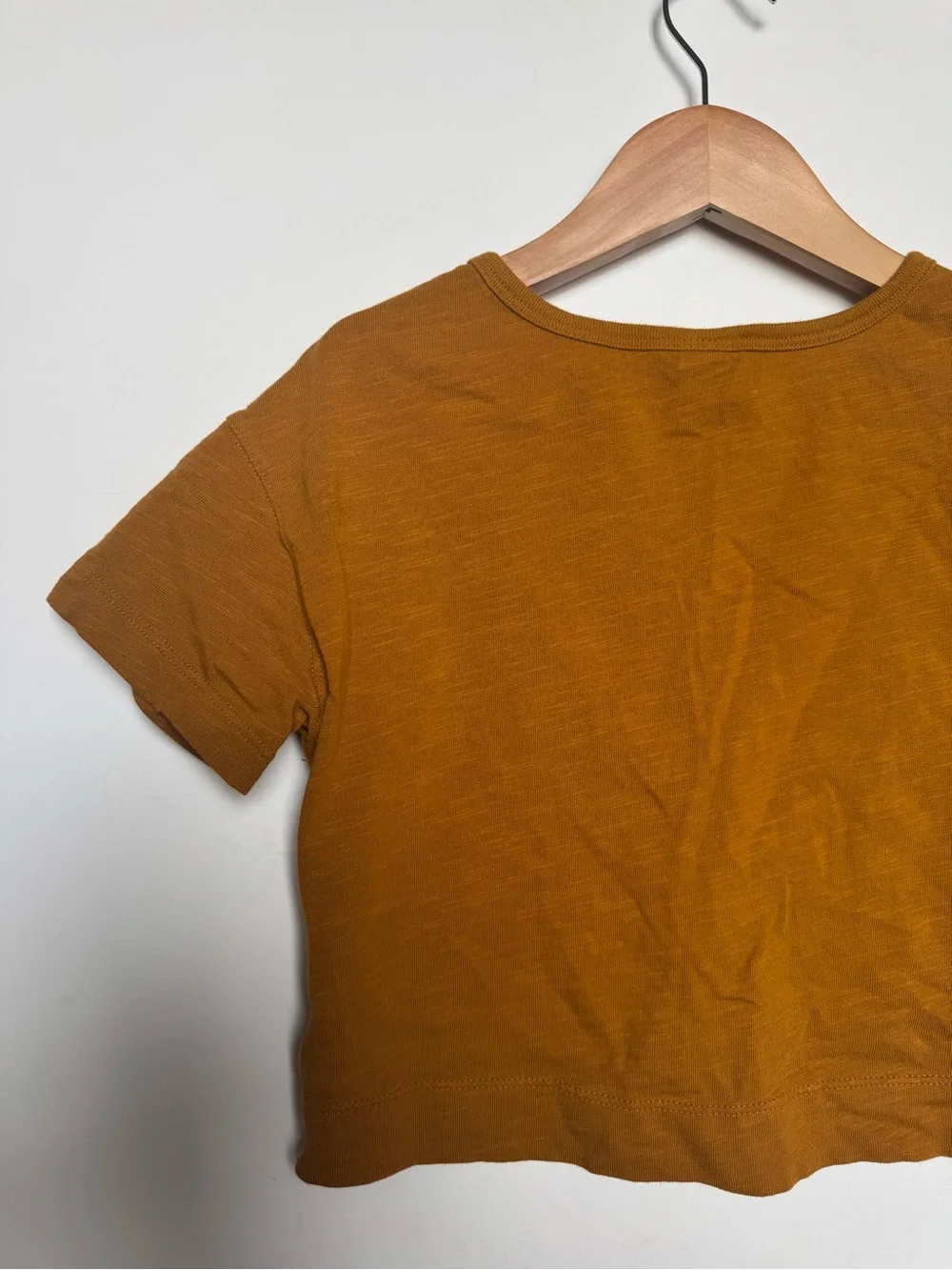 Old Navy Girls' Rust Twist-Front Cropped Tee